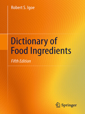 cover image of Dictionary of Food Ingredients